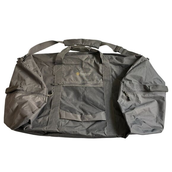 Outdoor Products Giant Grey Duffle Bag Water-Resistant With Shoulder Strap & Zip - Picture 3 of 16